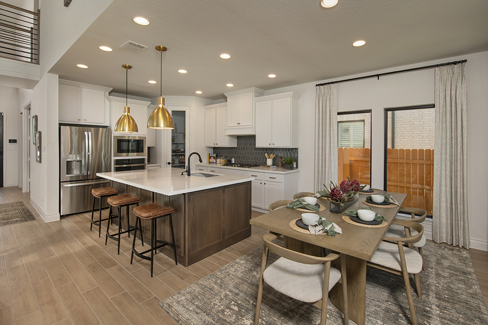 perry homes kitchen and dining room